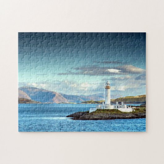 Eilean Musdile Lighthouse Schottland Landschaftlic Puzzle (Horizontal)