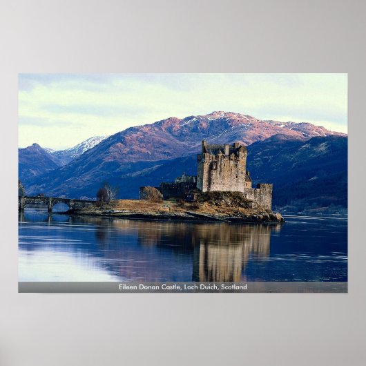Eileen Donan Castle, Loch Duich, Schottland Poster (Vorne)