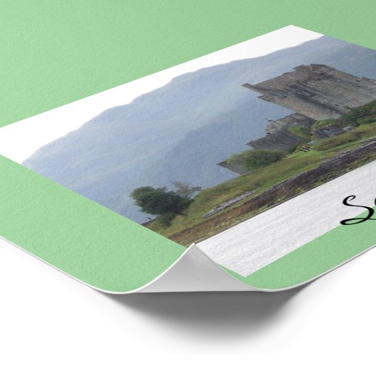 Eileen Donan Castle, Schottland Poster (Ecke)