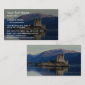 Eileen Donan Schloss, Loch Duich, Schottland Visitenkarte (Vorne/Hinten)