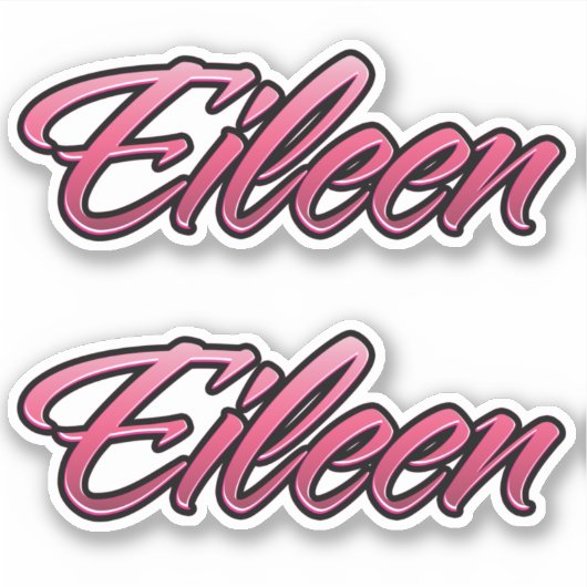 Eileen faded pink Aufkleber Sticker Stickerset (Vorderseite)