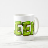 Eileen Name Kiwi Style Tasse Teetasse Kaffeetasse (VorderseiteRechts)