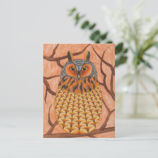 Eileich - Waldohreule Postkarte (Stehend Vorderseite)
