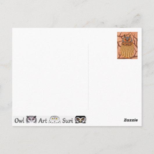 Eileich - Waldohreule Postkarte (Rückseite)