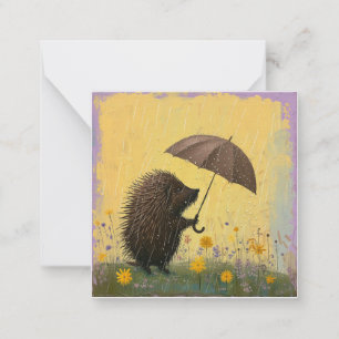 Eileiter: Minimalistisches Porcupine Mitteilungskarte