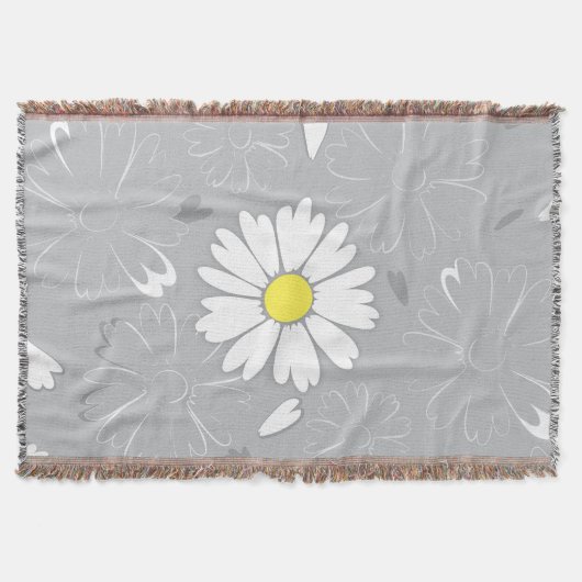 Eilins Daisy-Blume Decke (Vorderseite)