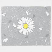 Eilins Daisy-Blume Fleecedecke (Vorderseite (Horizontal))