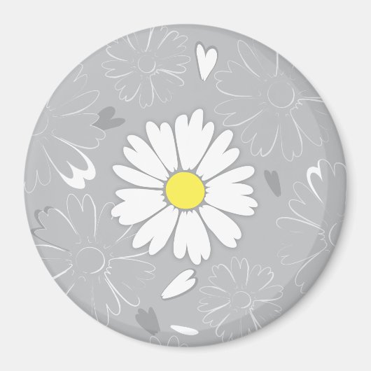 Eilins Daisy-Blume Magnet (Vorne)