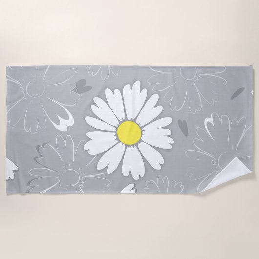 Eilins Daisy-Blume Strandtuch (Vorderseite)