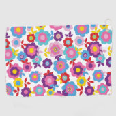 Eilins Frühlingsblumen 2 Golfhandtuch (Horizontal)