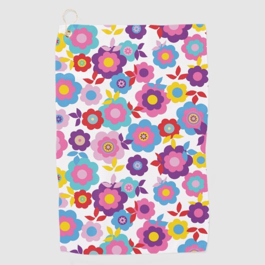 Eilins Frühlingsblumen 2 Golfhandtuch (Vorderseite)
