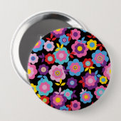 Eilins Frühlingsblumen Button (Vorne & Hinten)