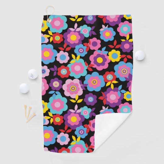 Eilins Frühlingsblumen Golfhandtuch (Insitu)