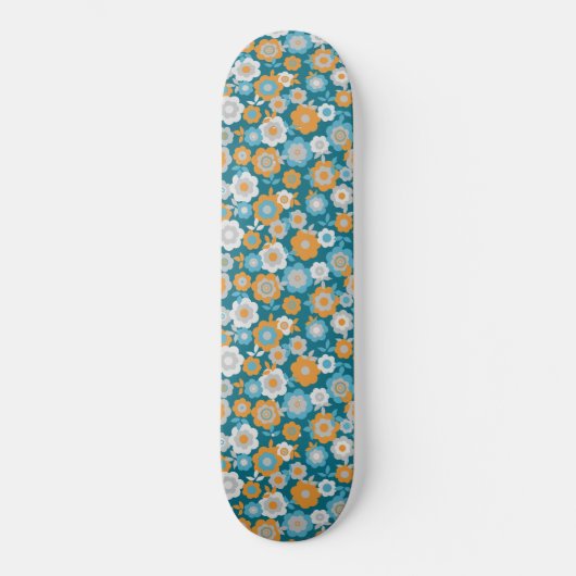 Eilins Frühlingsblumen Skateboard (Vorderseite)