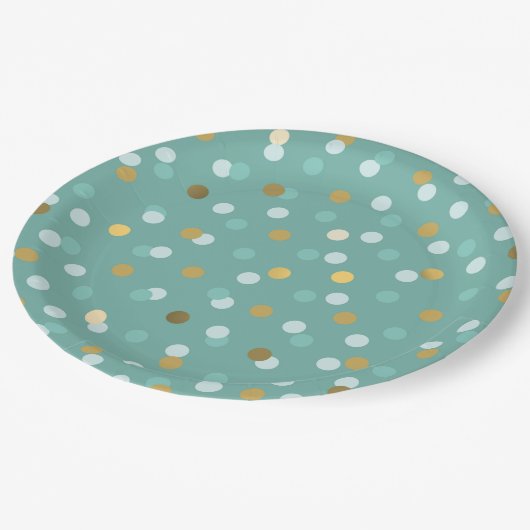 Eilins trendy Muster 3 Pappteller (Schrägansicht)