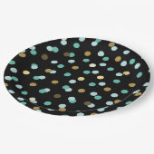 Eilins trendy Muster Pappteller (Schrägansicht)