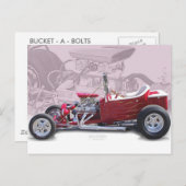 Eimer A Bolzen Postkarte (Vorne/Hinten)