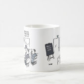 Eimer an der Tür bei der Uni der Lehrer Kaffeetasse (Mittel)