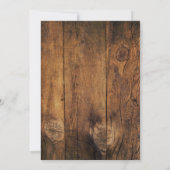 Eimer aus Holz und Stall Einladung (Rückseite)