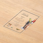 Eimer Bier Honig Brautpaar Hochzeitsdusche Acryleinladungen (Ablage )