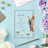 Eimer Bier Honig Brautpaar Hochzeitsdusche Acryleinladungen (In Situ (Hochzeit))
