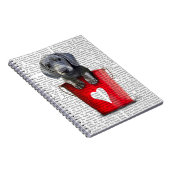 Eimer der Liebe Dackel Welpe Notizblock (Rechte Seite)