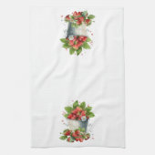 Eimer frischer Erdbeeren Geschirrtuch (Vertikal)