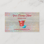 Eimer für niedliche Reinigungsdienste Visitenkarte (Vorderseite)