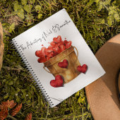 Eimer gefüllt mit Liebe Spiral Notebook Notizblock