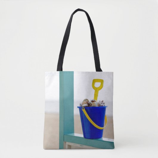Eimer gefüllt mit Seashells Tasche (Vorderseite)
