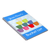 Eimer-Listen-Notizbuch Notizblock (Rechte Seite)