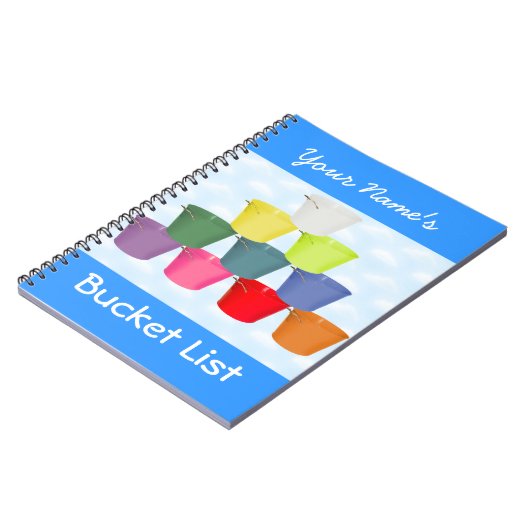 Eimer-Listen-Notizbuch Notizblock (Linke Seite)