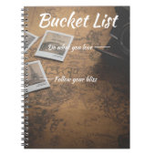 Eimer-Listen-Notizbuch Notizblock (Vorderseite)