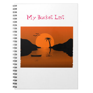 Eimer-Listen-Notizbuch Notizblock