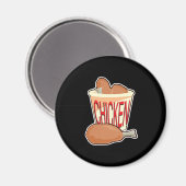 Eimer mit gebratenem Huhn Magnet (Vorderseite/Rückseite)