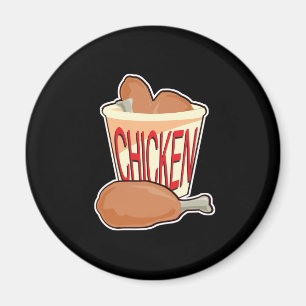 Eimer mit gebratenem Huhn Magnet