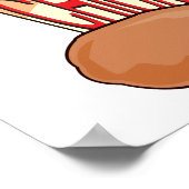 Eimer mit gebratenem Huhn Poster (Ecke)