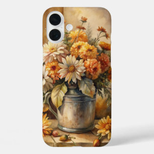 Eimer mit Herbstblumen iPhone 16 Plus Hülle