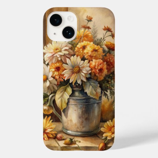 Eimer mit Herbstblumen Case-Mate iPhone Hülle (Rückseite)
