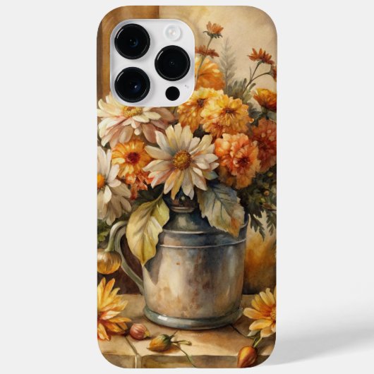 Eimer mit Herbstblumen   Case-Mate iPhone Hülle (Rückseite)