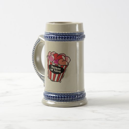 Eimer mit Liebe Bierglas (Vorderseite Links)
