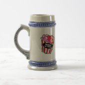 Eimer mit Liebe Bierglas (Links)