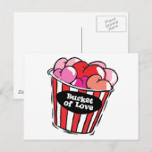 Eimer mit Liebe Postkarte (Vorne/Hinten)