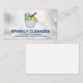 Eimer mit Reinigungsmitteln Visitenkarte (Vorne/Hinten)