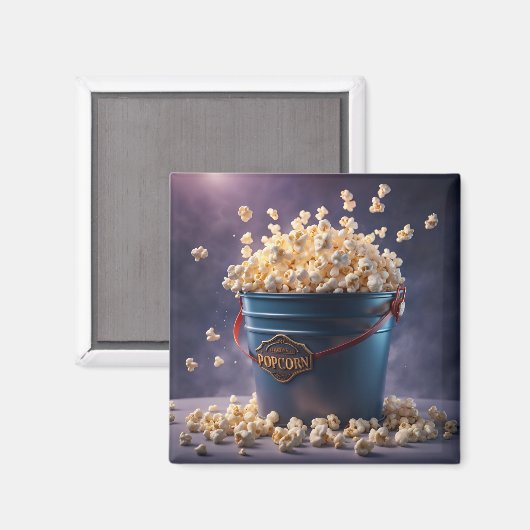 Eimer Popcorn Magnet (Vorderseite/Rückseite)