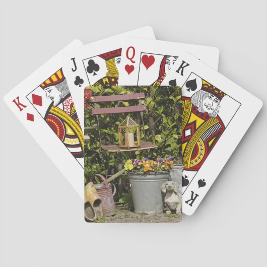Eimer, Schuhe und Blume, Zaanse Schans, Spielkarten (Rückseite)