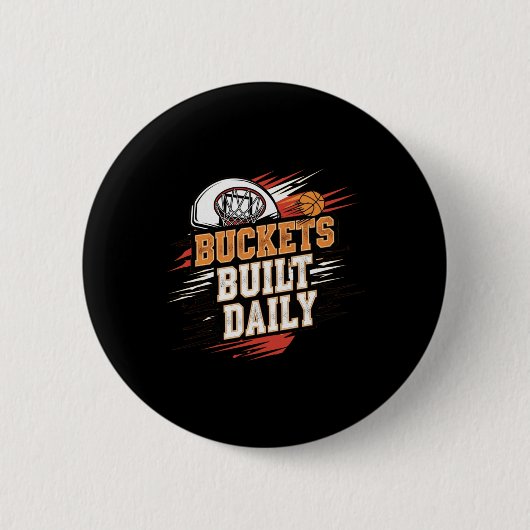 Eimer Täglich Basketball Motivation Design L Button (Vorderseite)