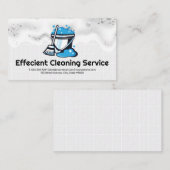 Eimer und Mouse | Janitor | Reinigungsmittel Visitenkarte (Vorne/Hinten)