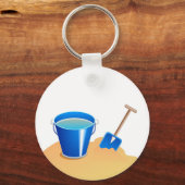Eimer und Späne Schlüsselanhänger (Vorderseite)