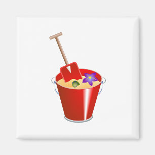 Eimer und Spaten Magnet